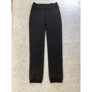 Free Country Womens Faux Fur Lined Thermal Leggings Black High Waisted Pants
